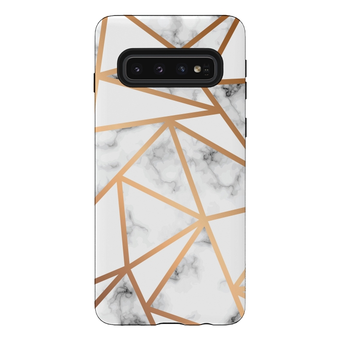 Galaxy S10 StrongFit Marble Geometry 021 by Jelena Obradovic