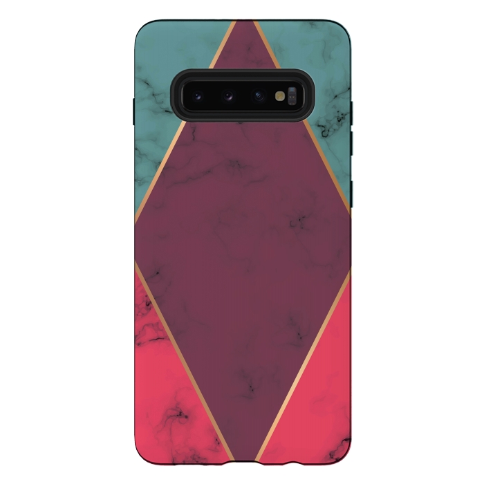 Galaxy S10 plus StrongFit Marble Geometry 032 by Jelena Obradovic