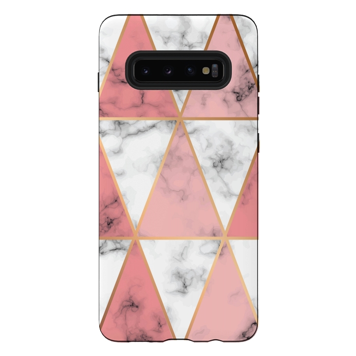 Galaxy S10 plus StrongFit Marble Geometry 037 by Jelena Obradovic