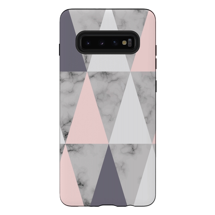 Galaxy S10 plus StrongFit Marble Geometry 038 by Jelena Obradovic