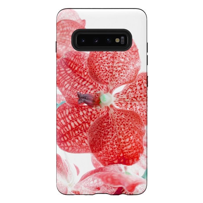 Galaxy S10 plus StrongFit Red Natures Flower by Bledi