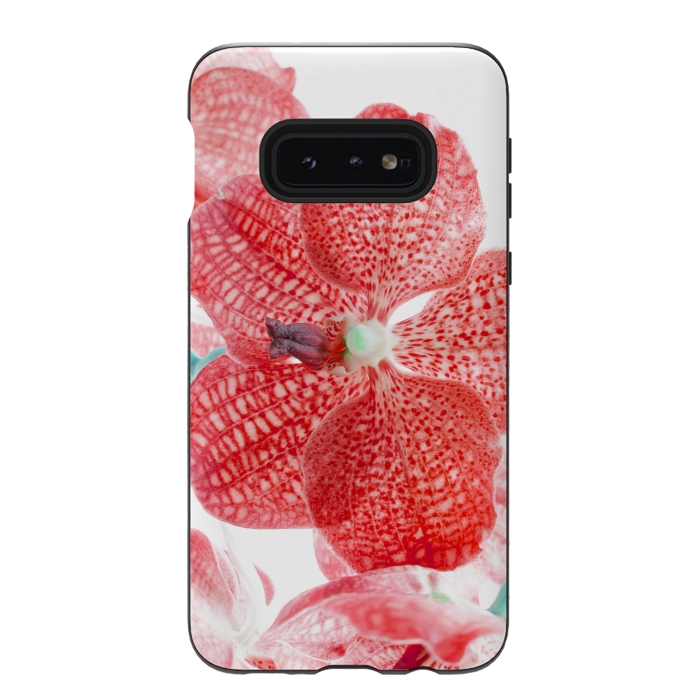 Galaxy S10e StrongFit Red Natures Flower by Bledi