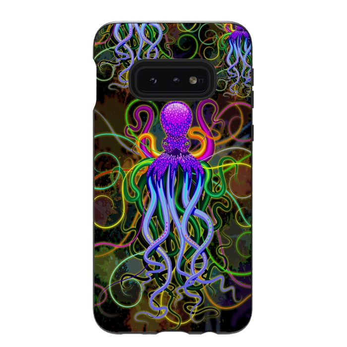Galaxy S10e StrongFit Octopus Psychedelic Luminescence by BluedarkArt