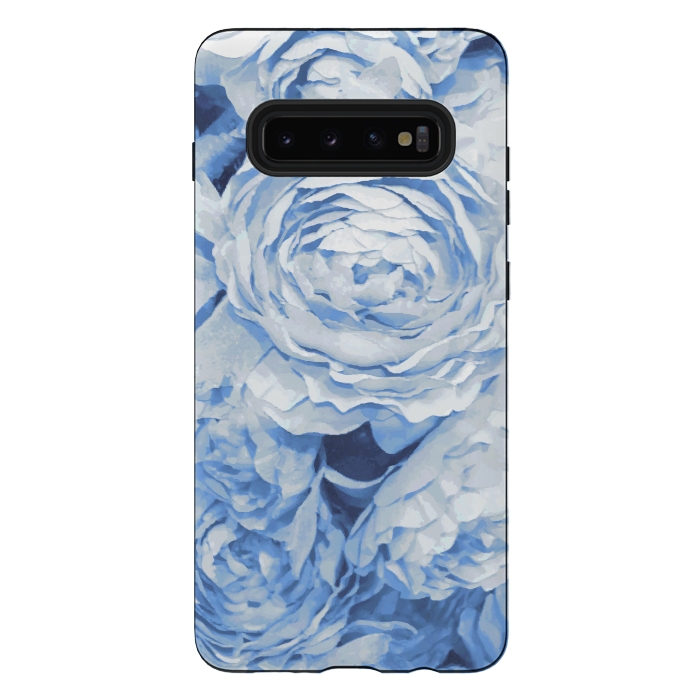 Galaxy S10 plus StrongFit Blue roses by Julia Grifol