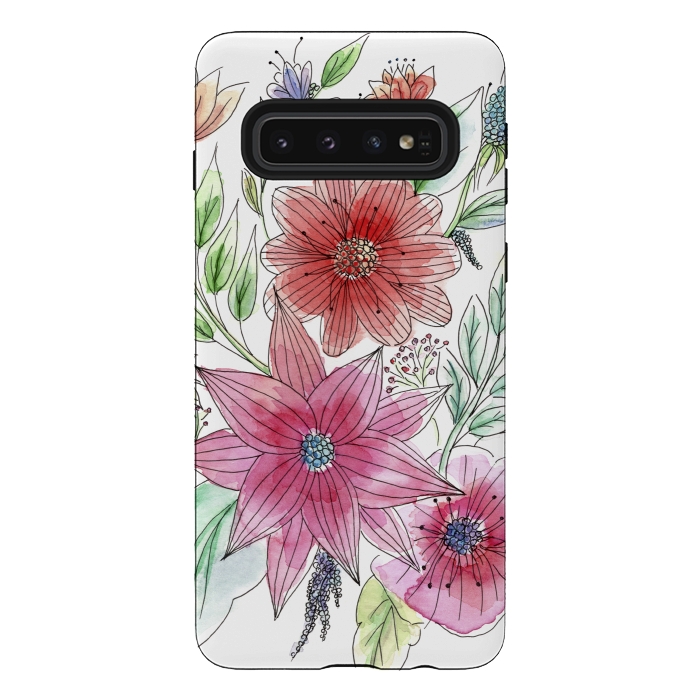 Galaxy S10 StrongFit Wild flowers by Julia Grifol