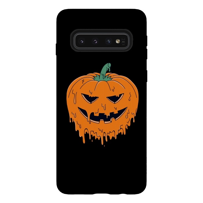 Galaxy S10 StrongFit Melted Pumpkin by Coffee Man