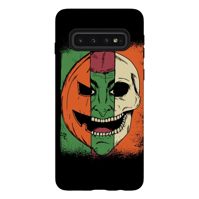 Galaxy S10 StrongFit Monsters Faces by Coffee Man
