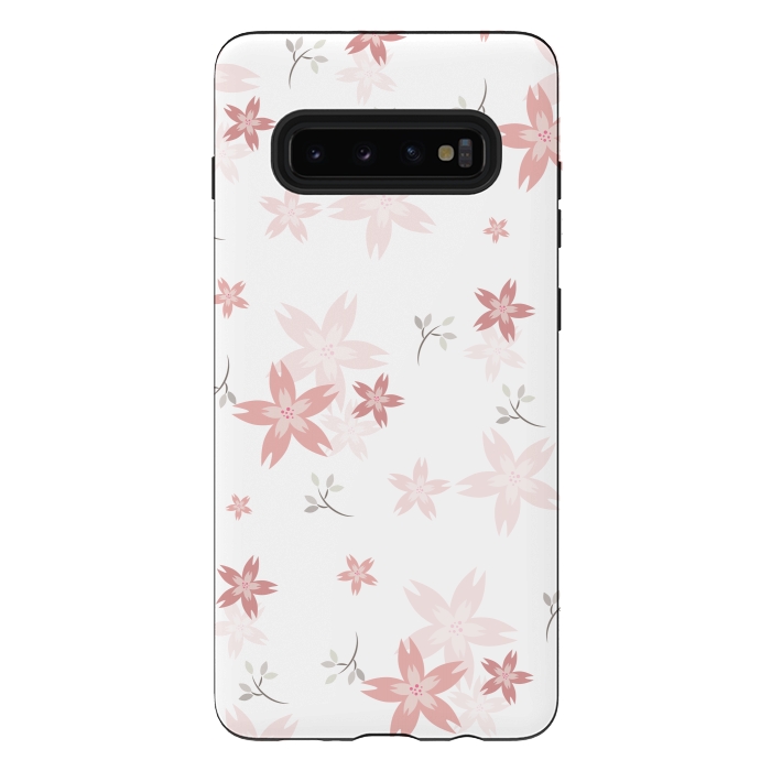 Galaxy S10 plus StrongFit Star Flowers by Bledi