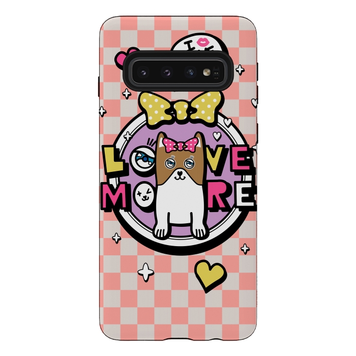Galaxy S10 StrongFit CUTIE DOG by Michael Cheung