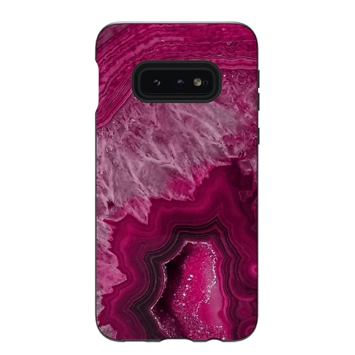 Galaxy S10e StrongFit Pink Agate by  Utart