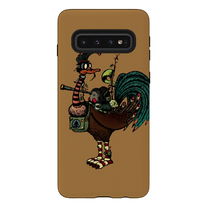 Galaxy S10 StrongFit NATURE WARRIORS - SCOUTS - COLOR V by Mangulica