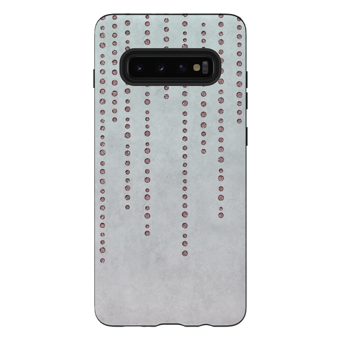 Galaxy S10 plus StrongFit Soft Pink Rhinestone Embellishment by Andrea Haase