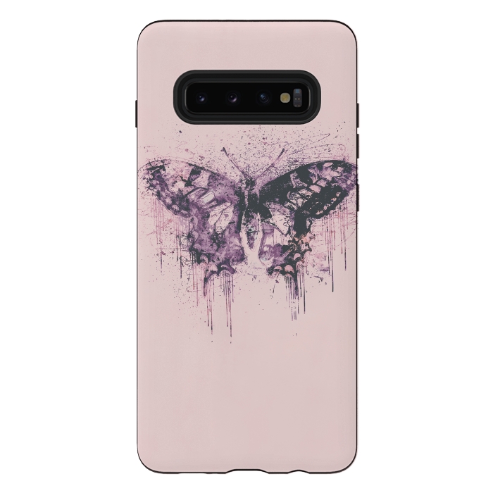 Galaxy S10 plus StrongFit Artsy Butterfly  by Andrea Haase