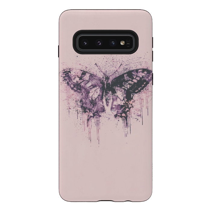 Galaxy S10 StrongFit Artsy Butterfly  by Andrea Haase