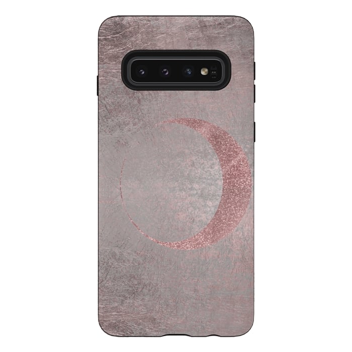 Galaxy S10 StrongFit Rose Gold Half Moon 2 by Andrea Haase