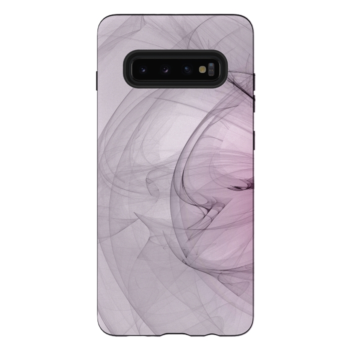 Galaxy S10 plus StrongFit Purple Fractal Dreams by Andrea Haase