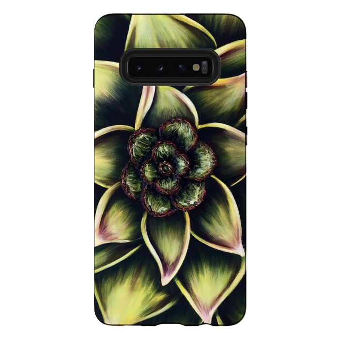 Galaxy S10 plus StrongFit Succulent by Denise Cassidy Wood