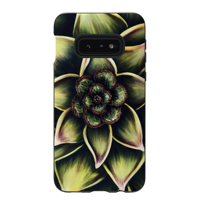 Galaxy S10e StrongFit Succulent by Denise Cassidy Wood