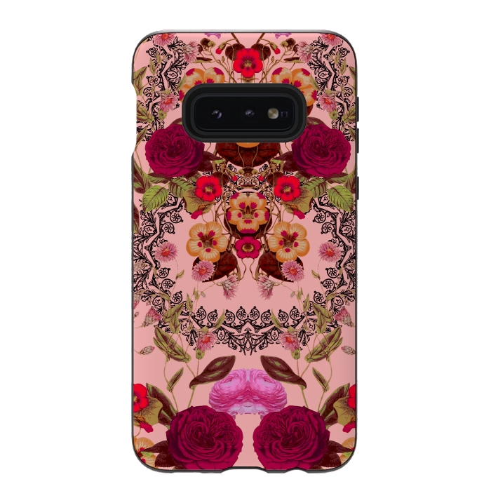 Galaxy S10e StrongFit Vintage Lush by Zala Farah