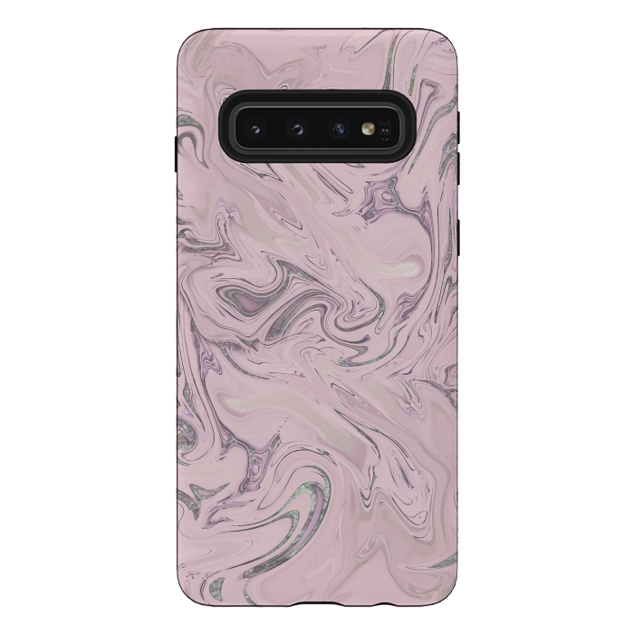 Galaxy S10 StrongFit Retro Style Marble Soft Pastel 2 by Andrea Haase