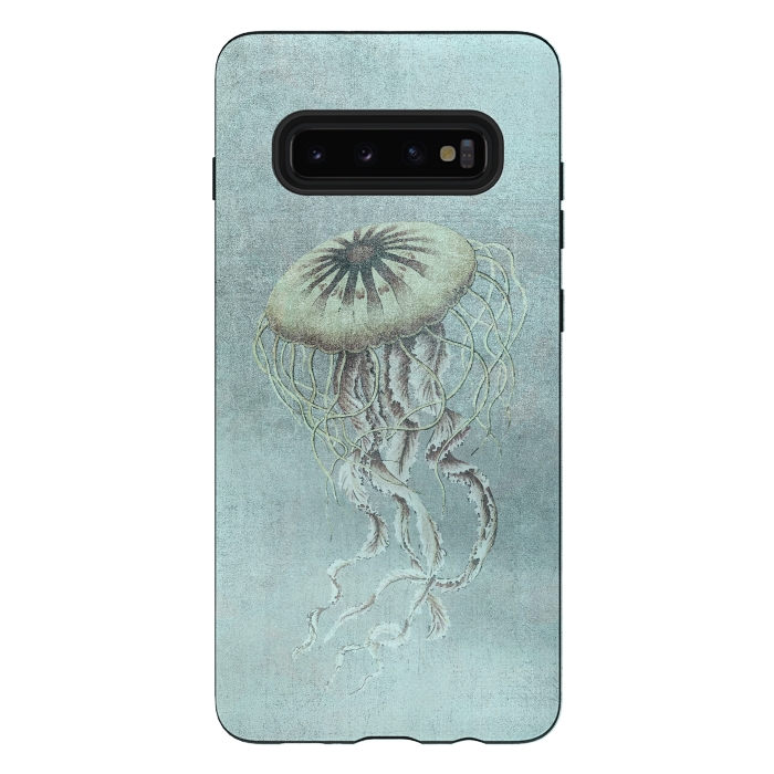Galaxy S10 plus StrongFit Underwater Jellyfish by Andrea Haase