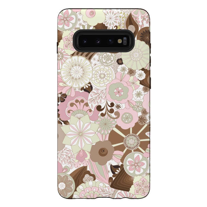 Galaxy S10 plus StrongFit Flowers, Flowers Everywhere by Paula Ohreen