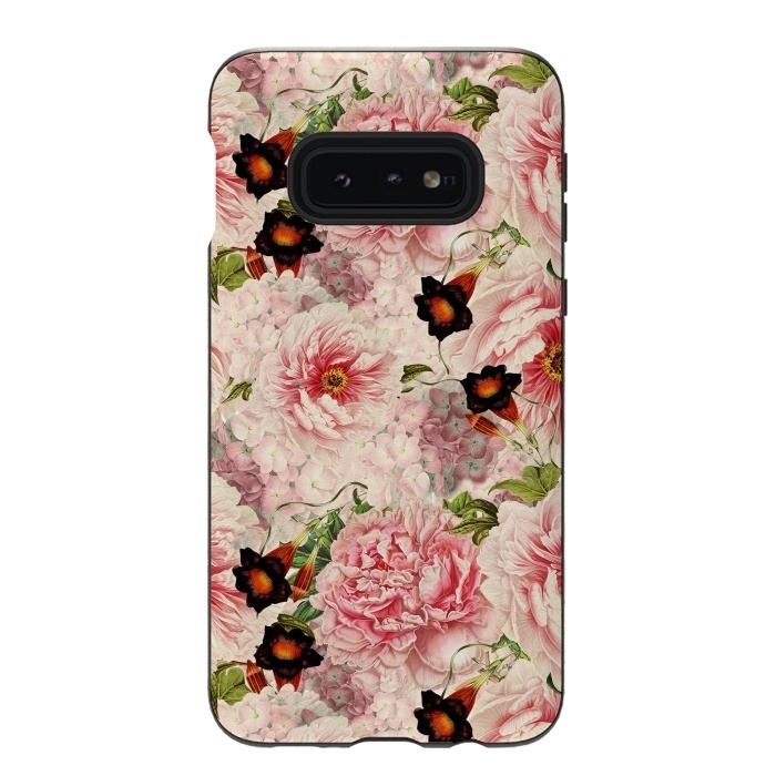 Galaxy S10e StrongFit Victorian Vintage Roses by  Utart