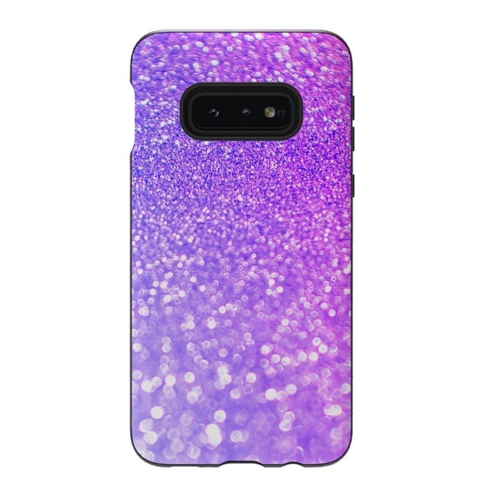 Galaxy S10e StrongFit Purple Pink Glitter Dream by  Utart
