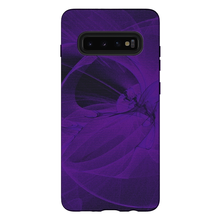 Galaxy S10 plus StrongFit Purple Fractals by Andrea Haase