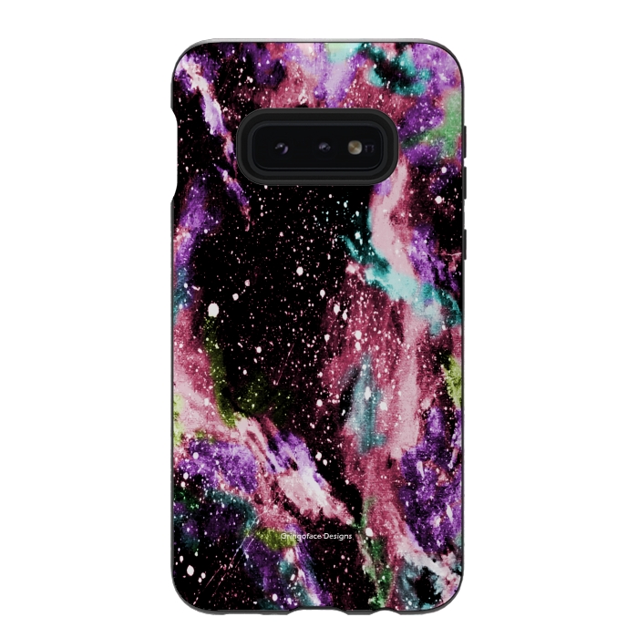 Galaxy S10e StrongFit Cotton Candy Galaxy by Gringoface Designs