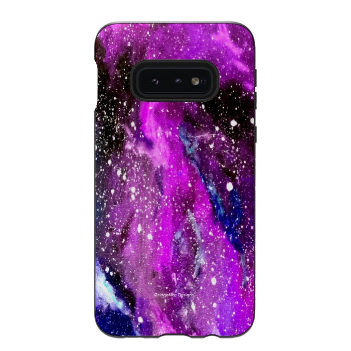 Galaxy S10e StrongFit Ultraviolet Galaxy by Gringoface Designs