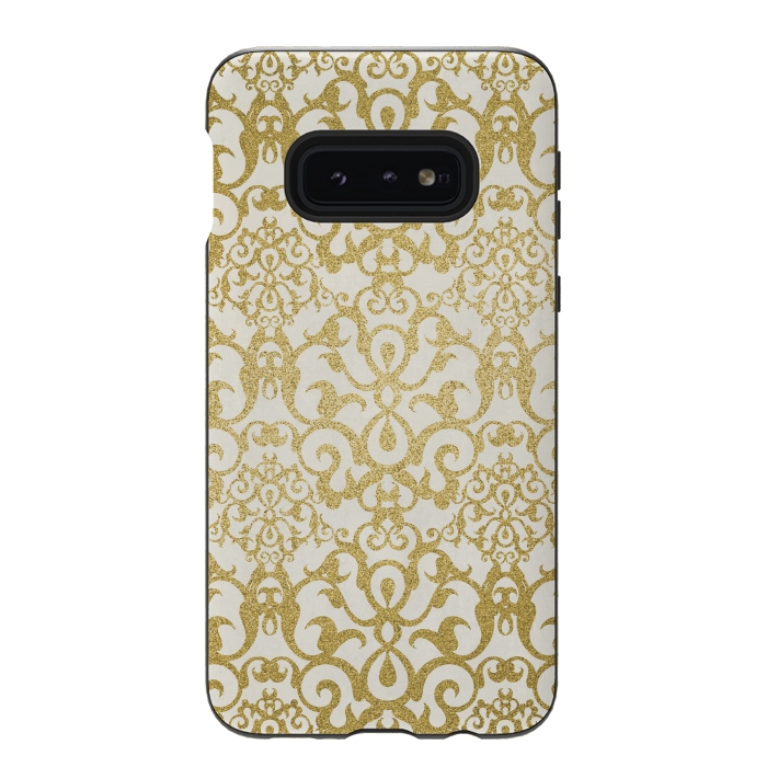 Galaxy S10e StrongFit Golden Ornament Elegance by Andrea Haase