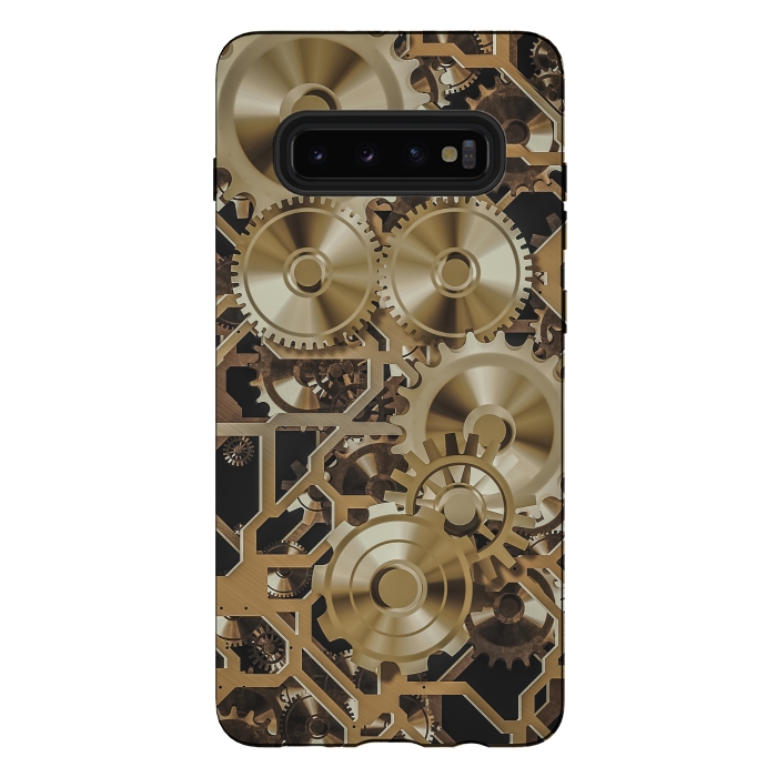 Galaxy S10 plus StrongFit Steampunk Gold by Andrea Haase