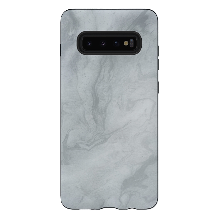 Galaxy S10 plus StrongFit Gray Marble 2 by Andrea Haase
