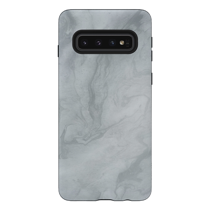 Galaxy S10 StrongFit Gray Marble 2 by Andrea Haase