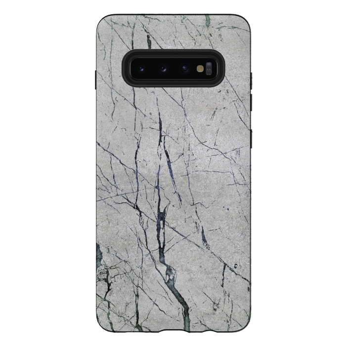 Galaxy S10 plus StrongFit Marbled Concrete by Andrea Haase