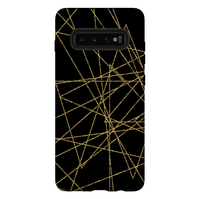 Galaxy S10 plus StrongFit Golden Lines by Andrea Haase