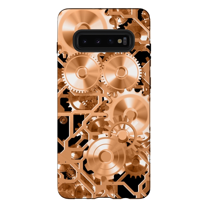 Galaxy S10 plus StrongFit Copper Steampunk by Andrea Haase