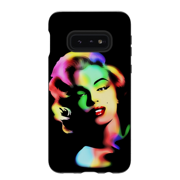 Galaxy S10e StrongFit Marilyn Monroe Rainbow Colors  by BluedarkArt