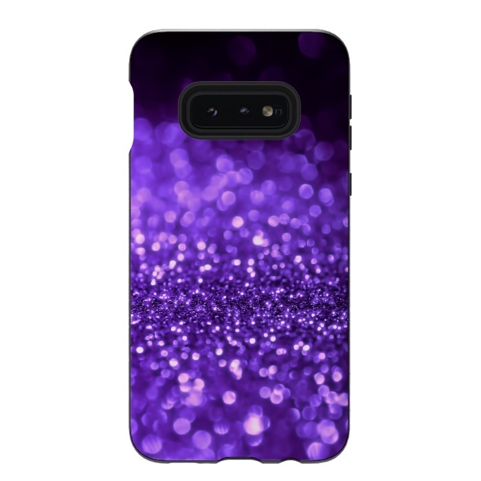 Galaxy S10e StrongFit Ultra Violet Faux Glitter by  Utart