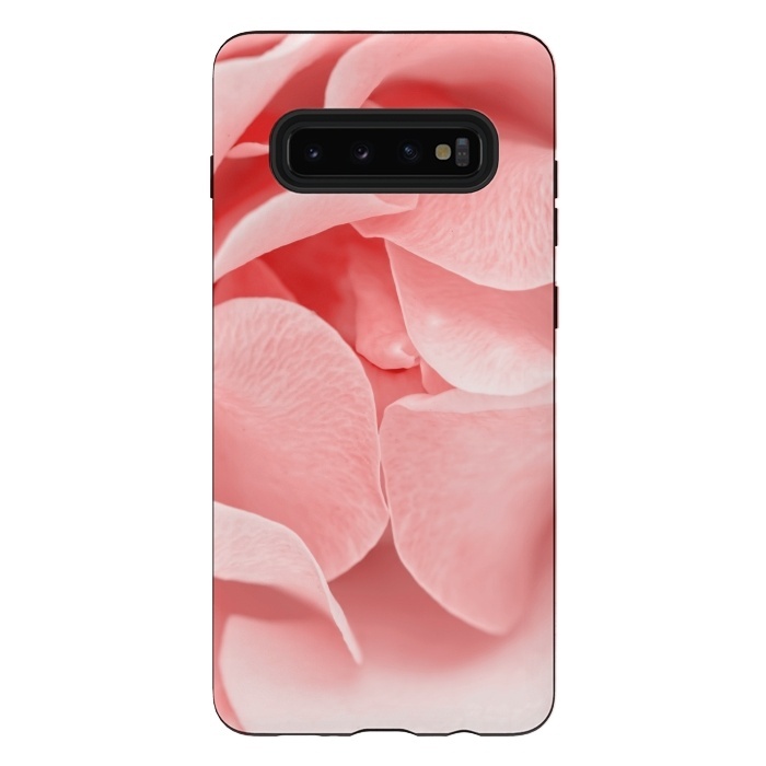 Galaxy S10 plus StrongFit Pink Rose Blossom by  Utart