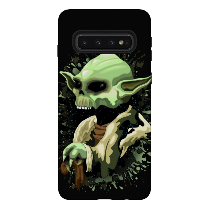 Galaxy S10 StrongFit Yoda Jedi Master Skull by BluedarkArt
