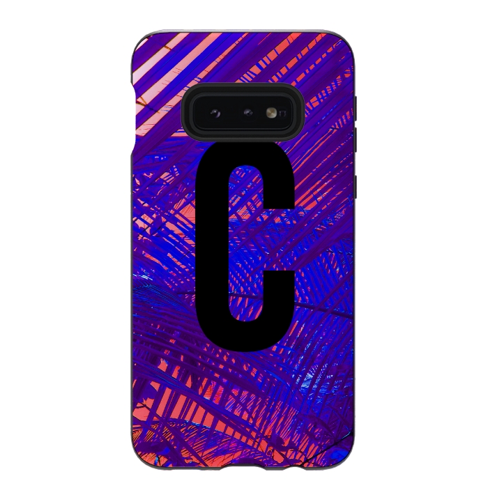 Galaxy S10e StrongFit Letter C by Laura Grant