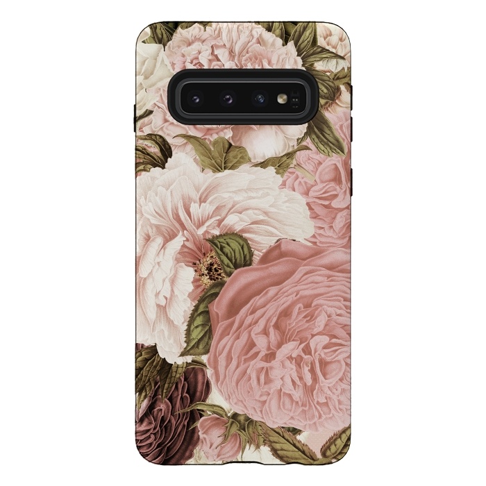 Galaxy S10 StrongFit Vintage Roses by  Utart