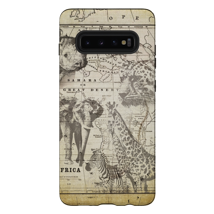 Galaxy S10 plus StrongFit African Wild Animals by Andrea Haase