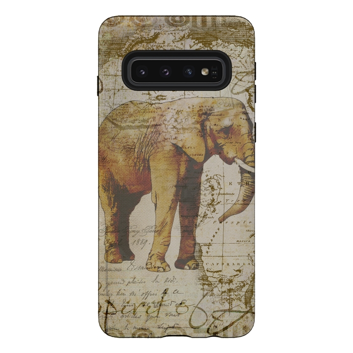 Galaxy S10 StrongFit African Elephant by Andrea Haase