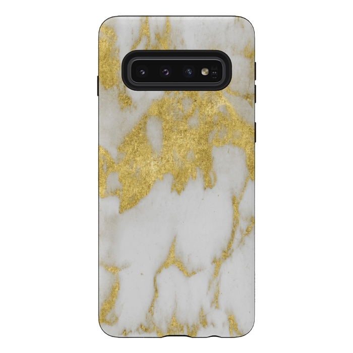 Galaxy S10 StrongFit Gold marble by haroulita