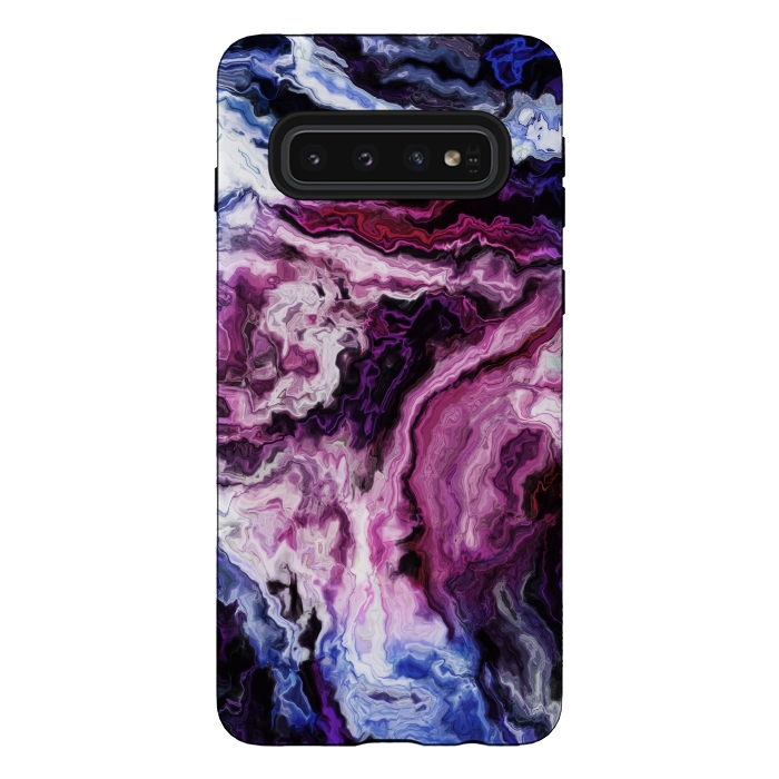 Galaxy S10 StrongFit wavy marble i by haroulita