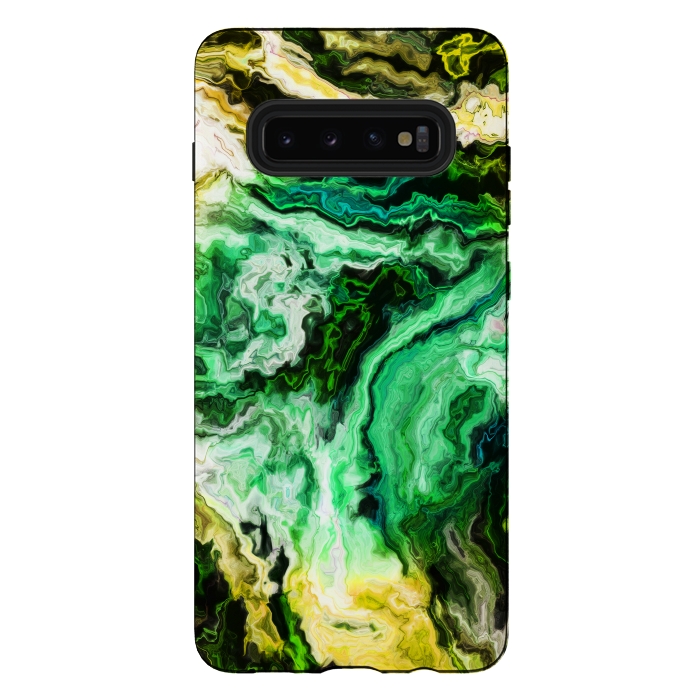 Galaxy S10 plus StrongFit wavy marble iii by haroulita