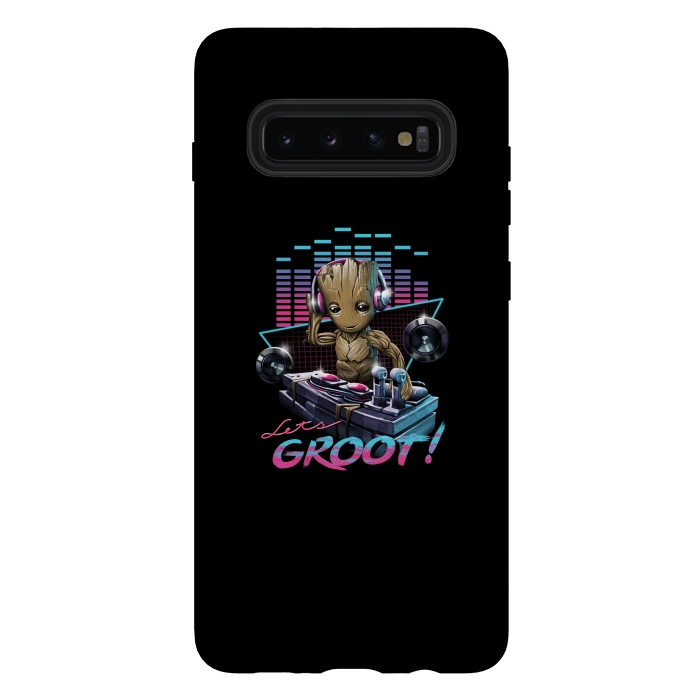 Galaxy S10 plus StrongFit Let's Groot by Vincent Patrick Trinidad